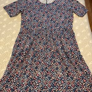 Land’s End Like New Cotton/Modal knit dress, Sz XL but more like L, Stretch Knit